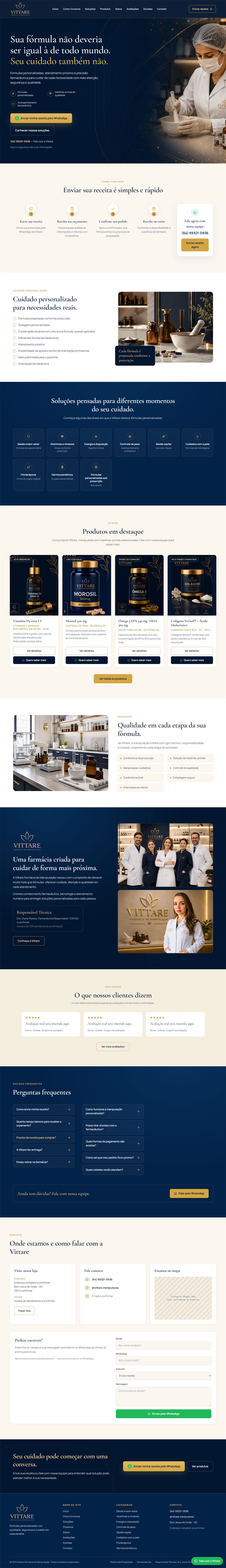 Landing page de cliente — saúde